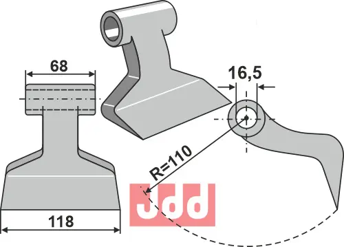 Hammerkniv 118mm - JDD Utstyr