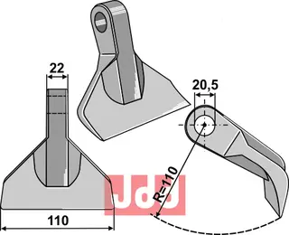 Hammerkniv 110mm Perfect/INO