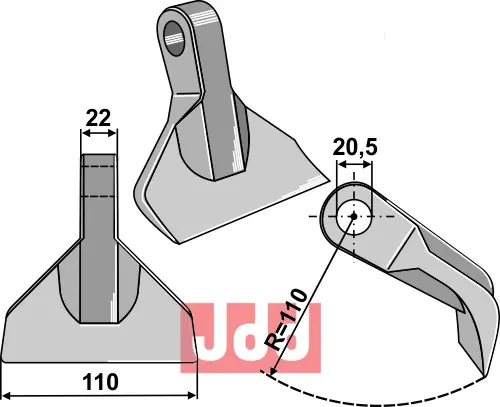 Hammerkniv 110mm - JDD Utstyr