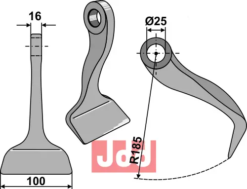 Hammerkniv 100mm - JDD Utstyr