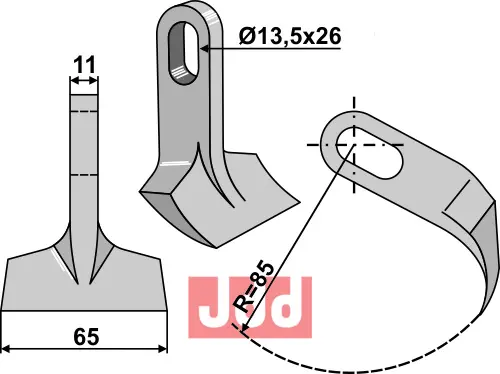 Hammerkniv 65mm - JDD Utstyr
