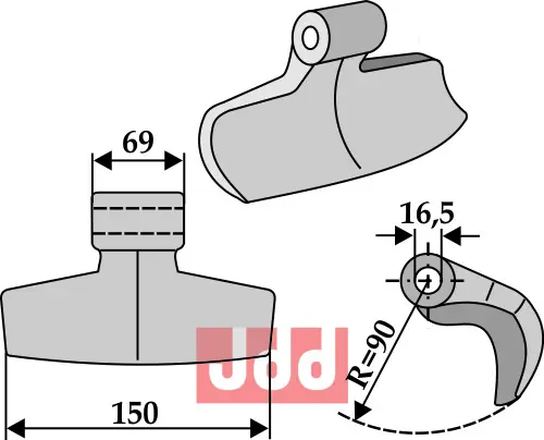 Hammerkniv 150mm - JDD Utstyr