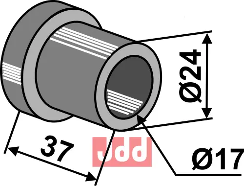 Foring innvendig Ø17x37 - JDD Utstyr