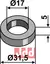 Skive Ø31,5x5xØ17 Mulag/Nicolas/Noremat/Rousseau/S.M.A.