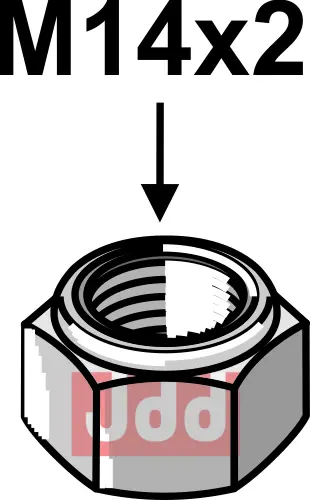 Låsemutter M14x2 - JDD Utstyr