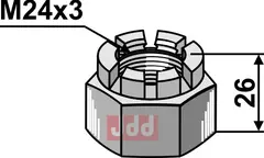 KronMutter M24x3 Sauerburger