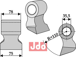 Hammerkniv 75mm Agrimaster/F.A.E./Seppi
