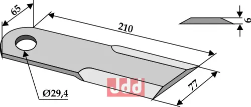 Halmsnitter kniv - JDD Utstyr