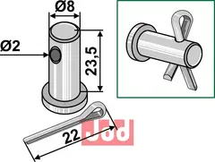 Splitt bolt Passer til mange fabrikater