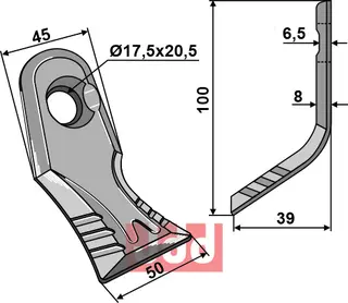 Y-kniv - quick change system