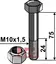 Bolt M10x1,5x75 - 12.9 m. Låsemutter Noremat/Vogel u. Noot/Votex/HMF FREI