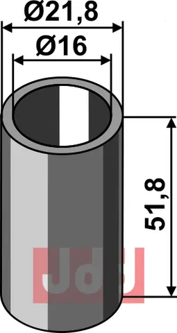 Foring &#216;21,8x51,8x&#216;16 WIC