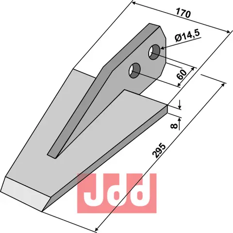 Spade til Falc Lengde 295 mm - Bredde 170 mm