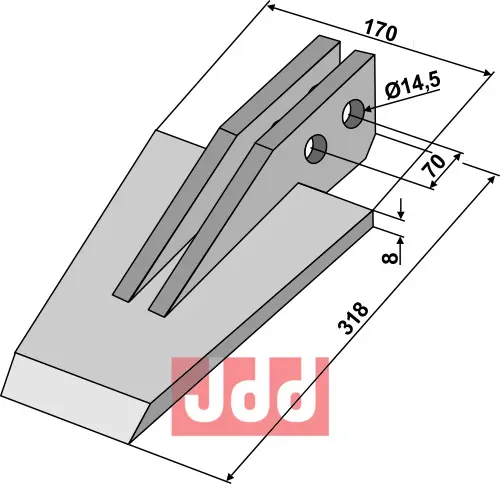 Sliddel for Grubbe - JDD Utstyr