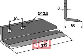 Gravskjær til Dondi L: 210mm, B: 60mm, S/25 B