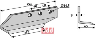 Gravskjær til Dondi L: 330mm, B: 65mm, S/45 C