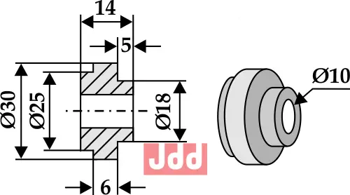 Foring for halmsnitter kniv - JDD Utstyr