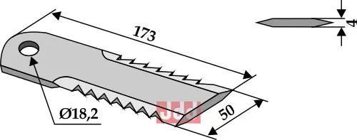 Halmsnitter kniv - JDD Utstyr