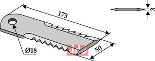 Halmsnitter kniv Claas