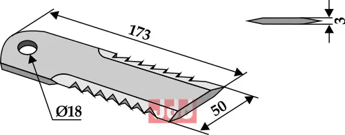 Halmsnitter kniv - JDD Utstyr