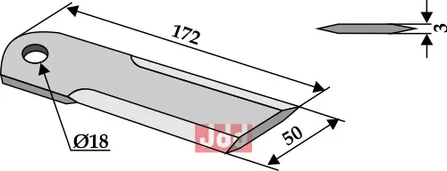 Halmsnitter kniv - JDD Utstyr
