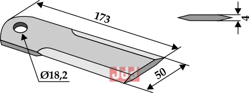 Halmsnitter kniv - JDD Utstyr