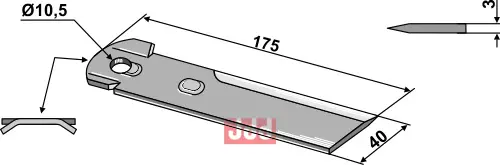 Halmsnitter kniv - JDD Utstyr