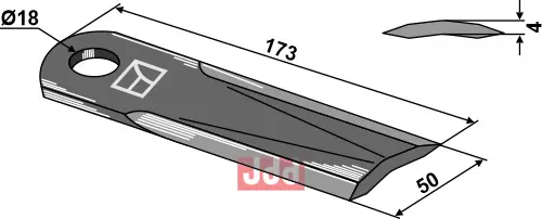 Halmsnitter kniv - JDD Utstyr