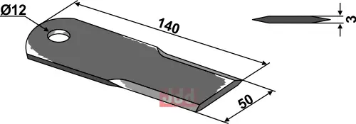 Halmsnitter kniv - JDD Utstyr