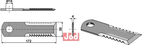 Halmsnitter kniv - JDD Utstyr