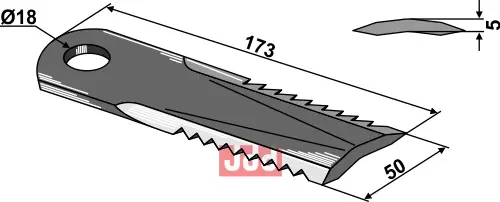 Halmsnitter kniv - JDD Utstyr