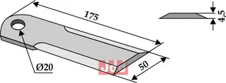 Halmsnitter kniv Massey Ferguson/Rekord