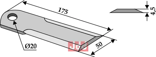 Halmsnitter kniv - JDD Utstyr