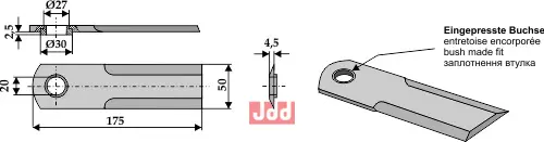 Halmsnitter kniv - JDD Utstyr