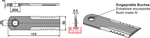 Halmsnitter kniv - JDD Utstyr