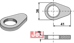 Kontramutter for topstang