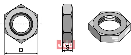 kontra mutter - JDD Utstyr