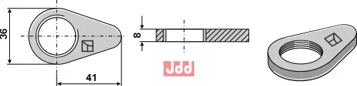 Kontramutter for topstang - JDD Utstyr