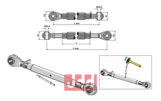 Toppstag M30x3,5 standard