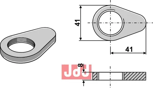 Kontramutter for topstang - JDD Utstyr
