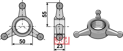 JusterMutter for topstang - JDD Utstyr