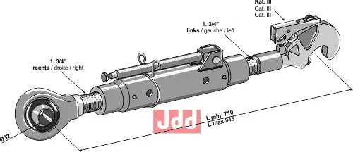 Komplett toppstag - JDD Utstyr