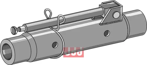 Rør for topstang 400mm compl. 1 3/4" - JDD Utstyr