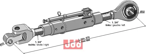 Komplet topstang - JDD Utstyr