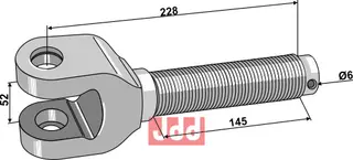 Gaffel 1 3/4"