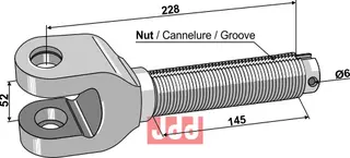 Gaffel 1 3/4"