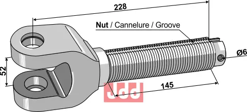 Gaffel 1 3/4" - JDD Utstyr