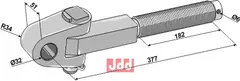 Toppstags ende med kryssledd 1.1/2" McCormick