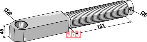 Justerspindel Ø28 - JDD Utstyr