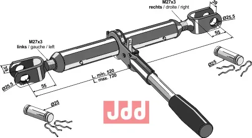 Stabilisator - justerbar - JDD Utstyr